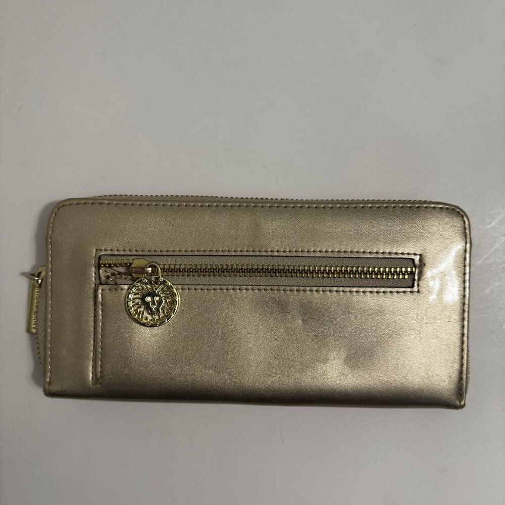 Anne Klein Long Gold Shimmer And Shine Wallet - Picture 2 of 6
